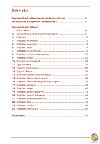 Krzyżówki i wykreślanki geograficzne. Klasa 5 (E-book, PDF)