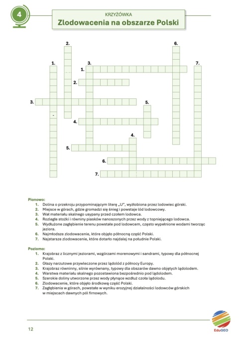 Krzyżówki i wykreślanki geograficzne. Klasa 7 (E-book, PDF)