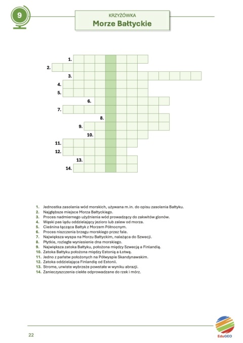 Krzyżówki i wykreślanki geograficzne. Klasa 7 (E-book, PDF)
