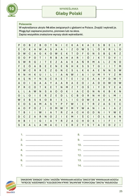 Krzyżówki i wykreślanki geograficzne. Klasa 7 (E-book, PDF)