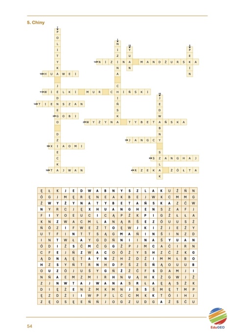 Krzyżówki i wykreślanki geograficzne. Klasa 8 (E-book, PDF)