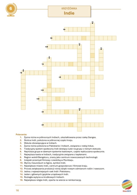 Krzyżówki i wykreślanki geograficzne. Klasa 8 (E-book, PDF)
