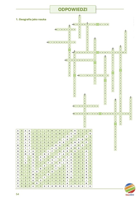 Krzyżówki i wykreślanki geograficzne dla szkoły ponadpodstawowej. Zakres podstawowy. Klasa 1 (E-book, PDF)